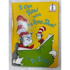 Dr Seuss I can Read with My Eyes Shut Beginner Book Random House 1978